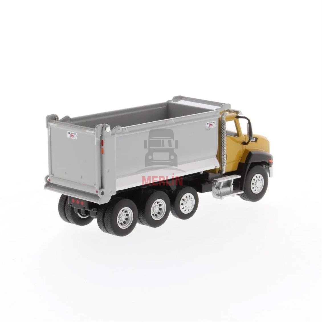 1/64 Ölçek, Cat CT660 Damperli Kamyon, Sergilemeye Hazır Metal İş Makinası Modeli