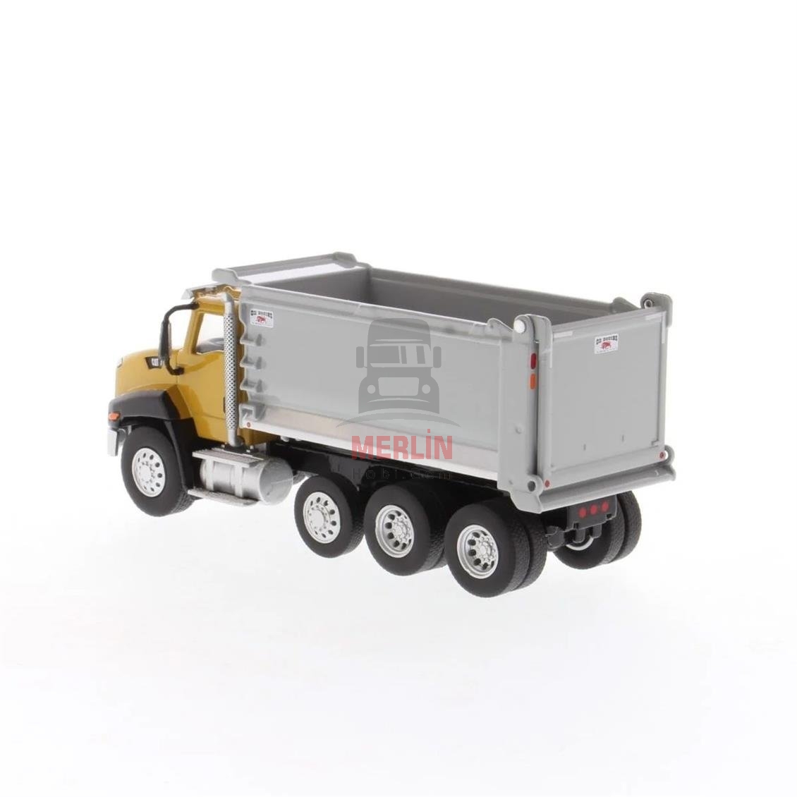 1/64 Ölçek, Cat CT660 Damperli Kamyon, Sergilemeye Hazır Metal İş Makinası Modeli