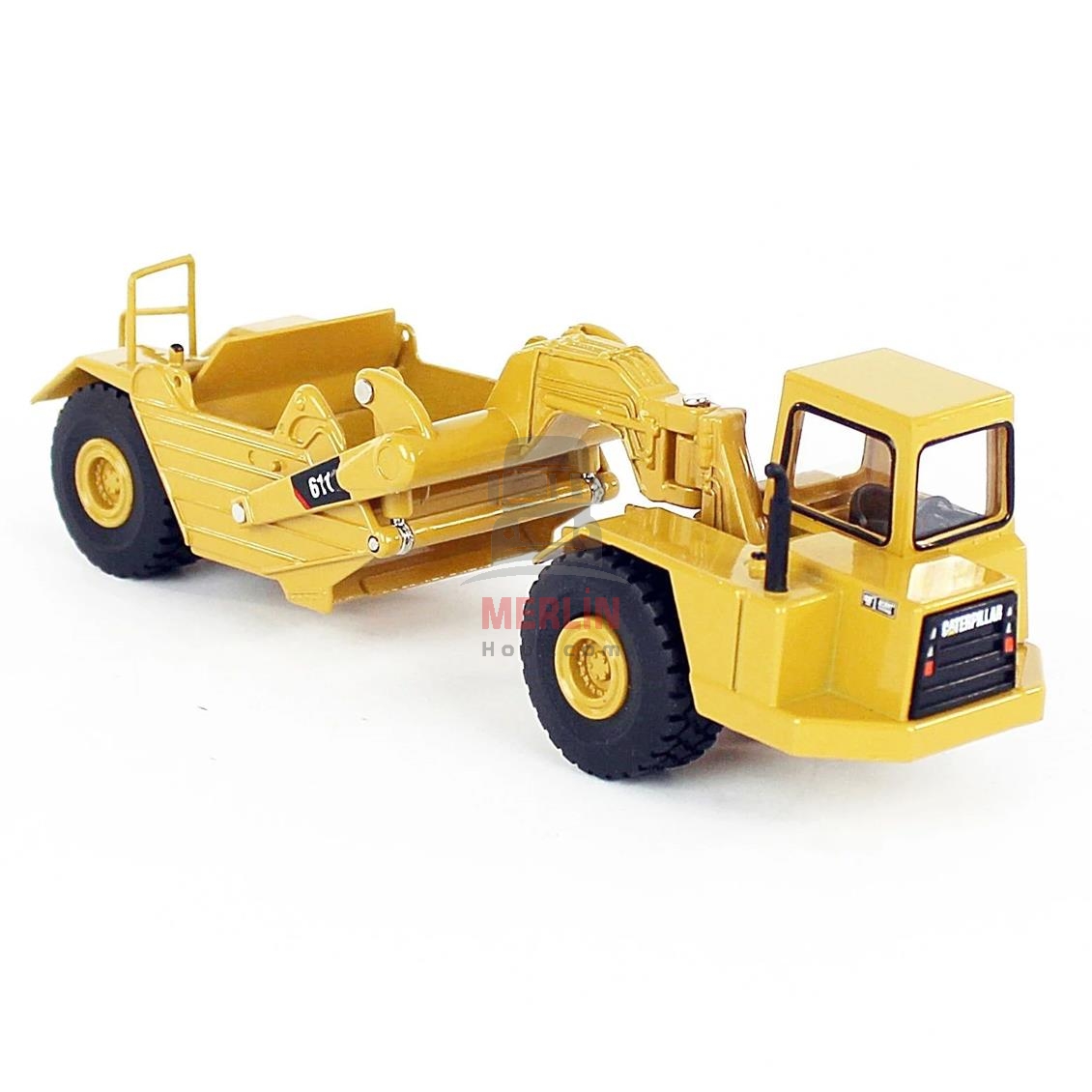 1/64 Scale, Cat 611 Tractor Scraper, Display-Ready Metal Construction Machine Model