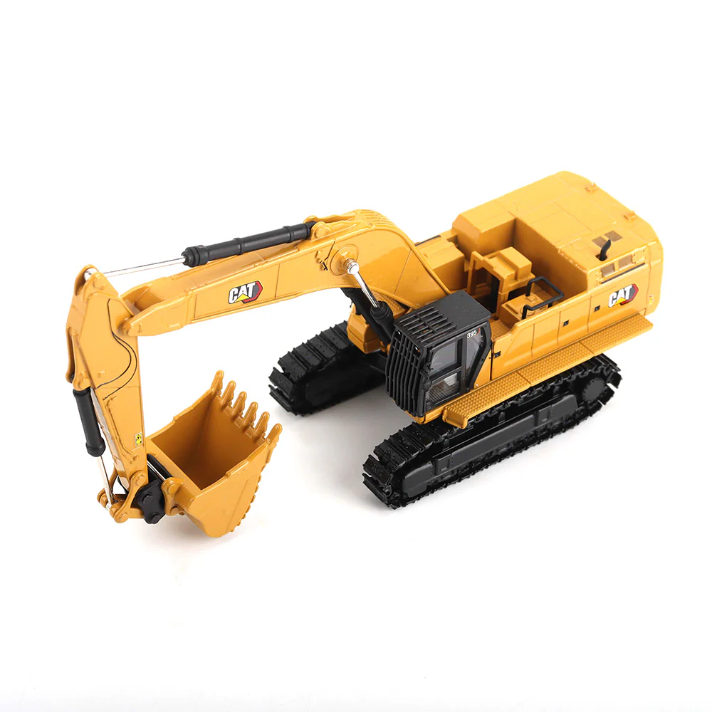 1/87 Caterpillar 395 Yeni Logo 3-Ataşmanlı  Metal Paletli Eskavatör