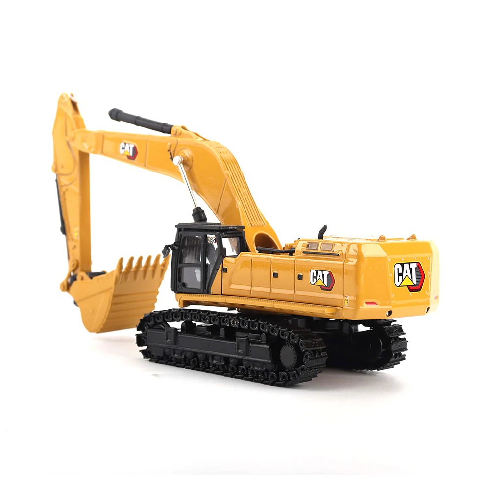 1/87 Caterpillar 395 Yeni Logo 3-Ataşmanlı  Metal Paletli Eskavatör
