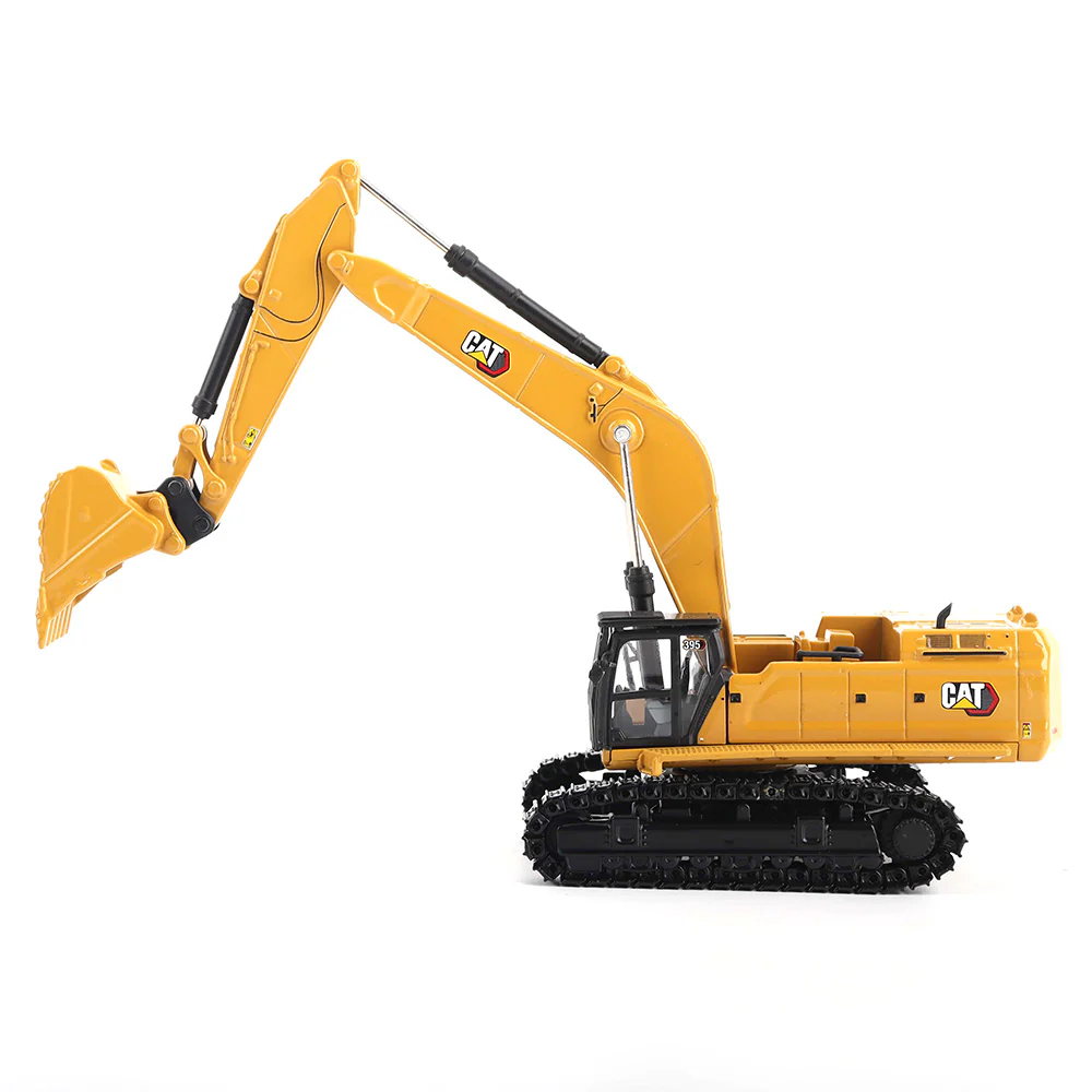 1/87 Caterpillar 395 Yeni Logo 3-Ataşmanlı  Metal Paletli Eskavatör