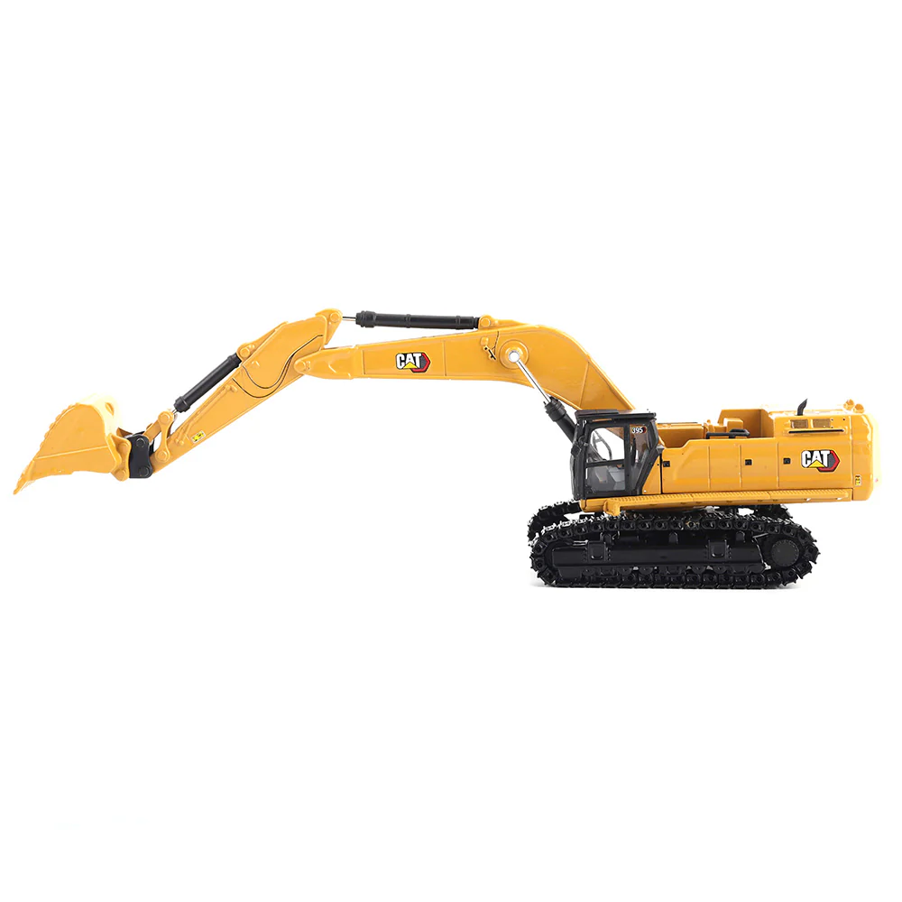 1/87 Caterpillar 395 Yeni Logo 3-Ataşmanlı  Metal Paletli Eskavatör