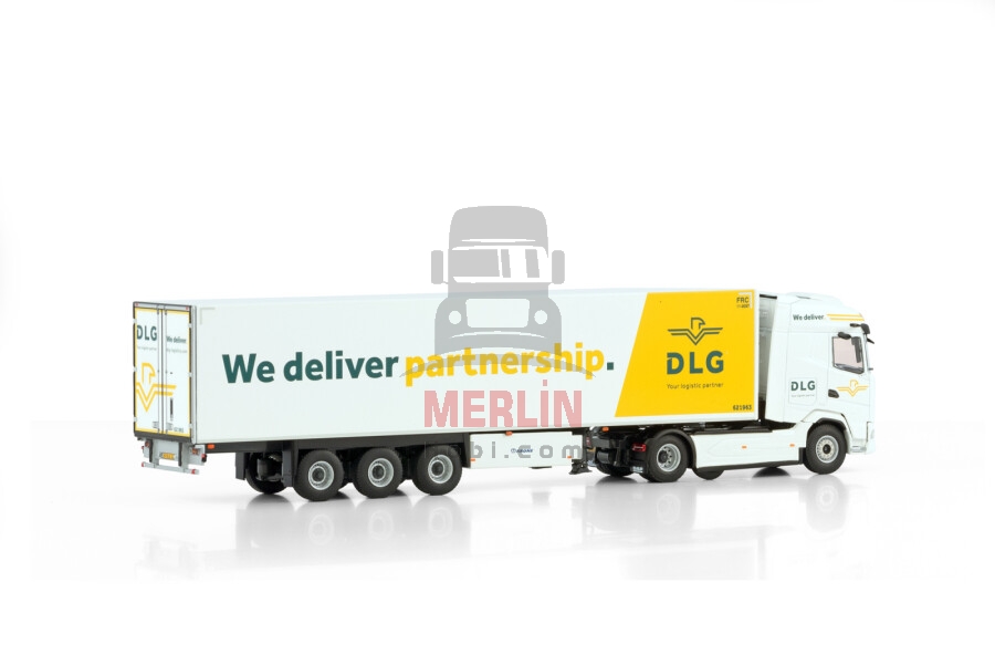 1/50 DAF XG 6X2 MIDLIFT AXLE REEFER TRAILER - 3 AXLE - DLG Logistics