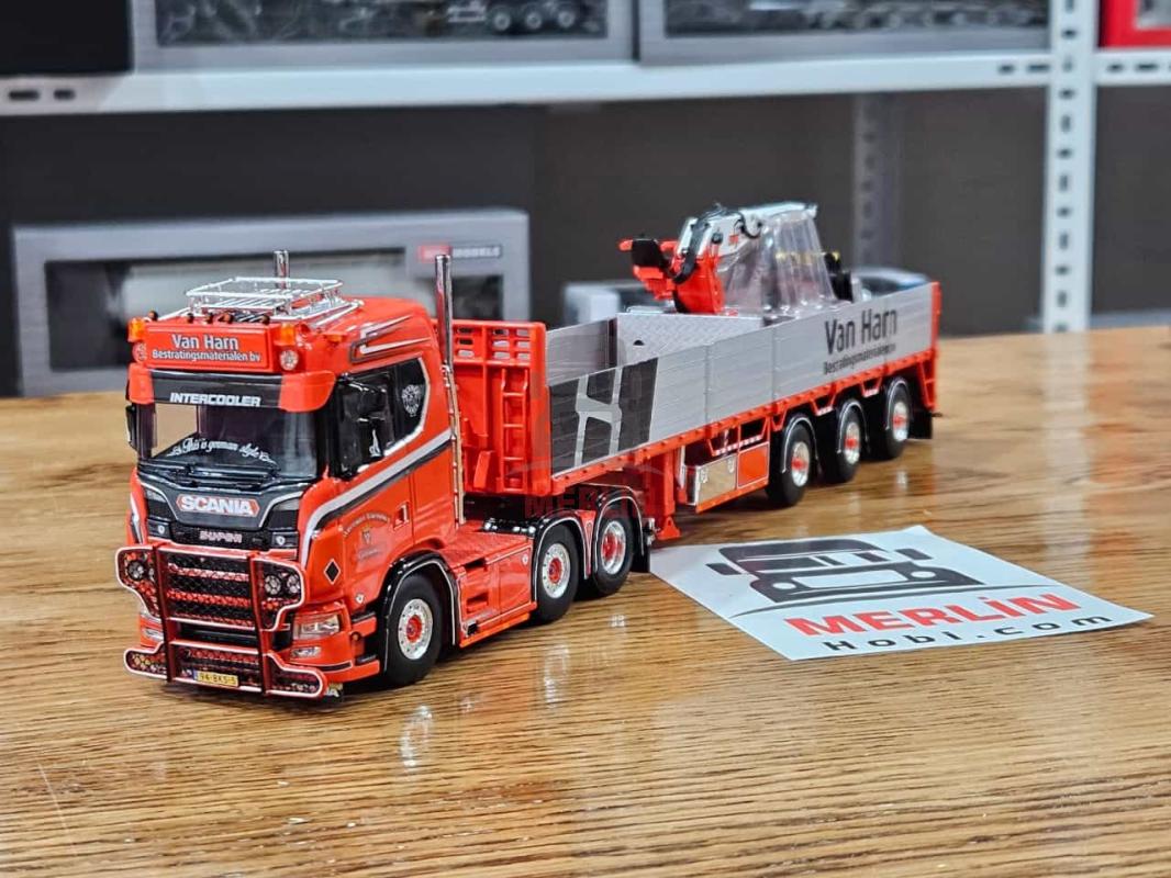 1/50  Scania S Normal CS20N 6x2 TwinSteer Brick Semitrailer 3axle - Wernsen Transport