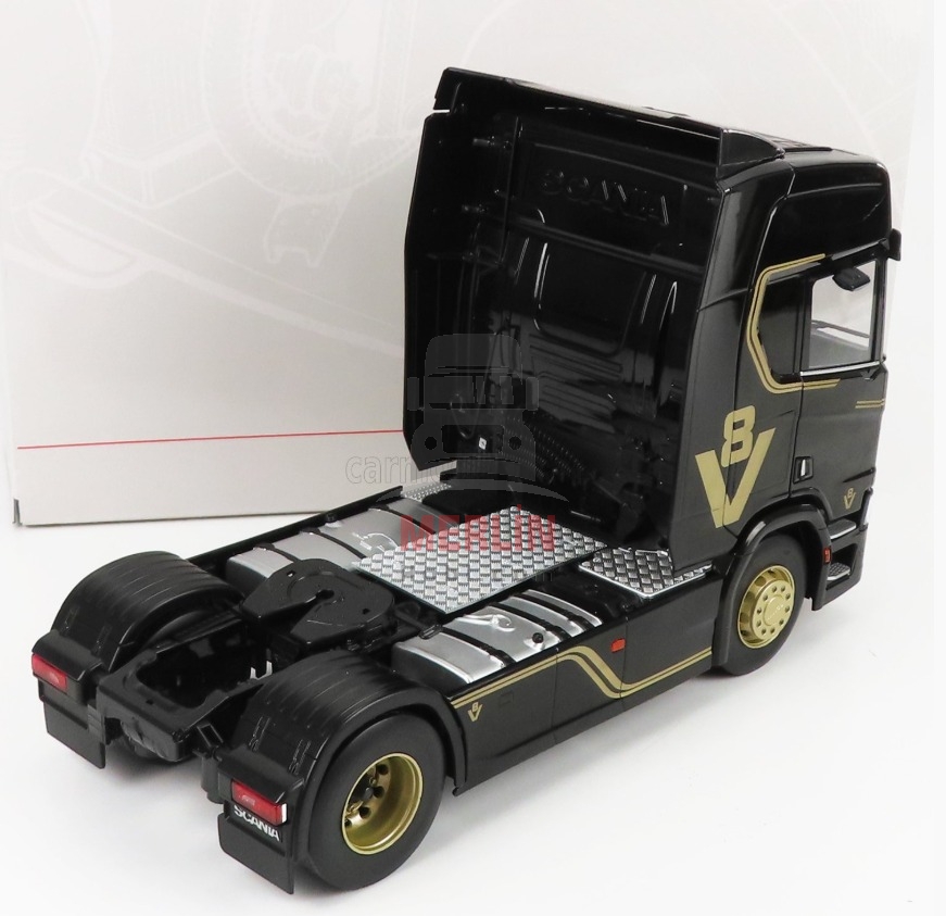 1/18 SCANIA - R-SERIES TOPLINE V8 -  Siyah V8