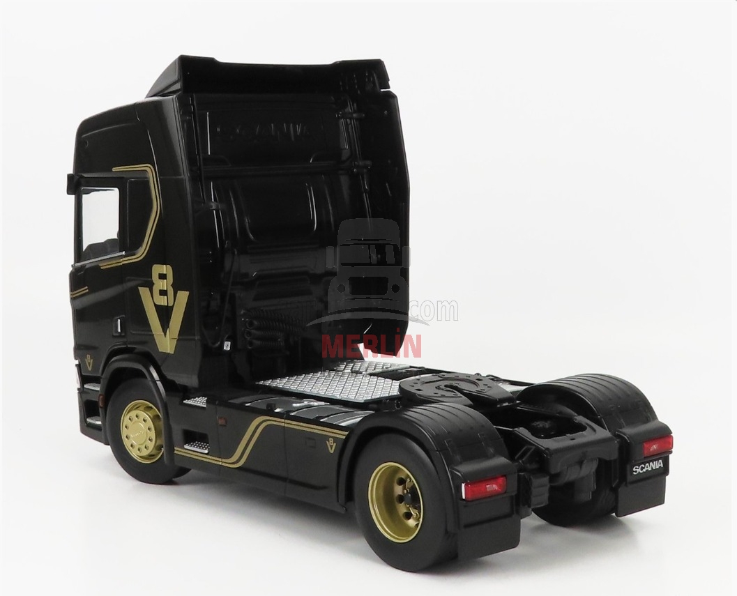 1/18 SCANIA - R-SERIES TOPLINE V8 -  Siyah V8