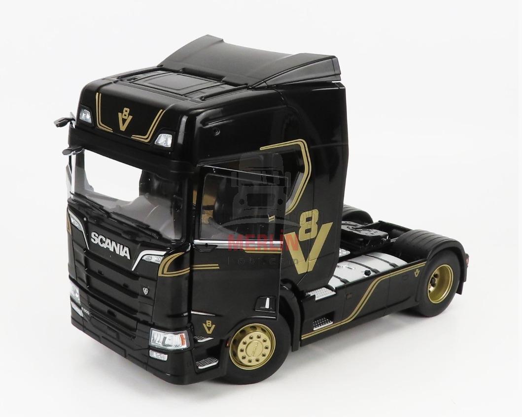 1/18 SCANIA - R-SERIES TOPLINE V8 -  Siyah V8