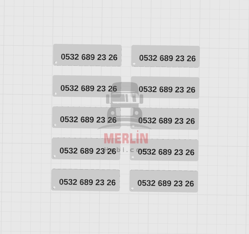 Anahtarlık - Kişiye özel Plaka Anahtarlık
