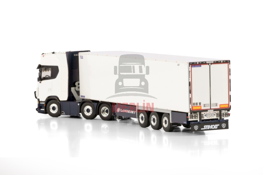 1/50 F.L.T; SCANIA S HIGHLINE CS20H 6X2 TWIN STEER REEFER TRAILER - 3 AXLE