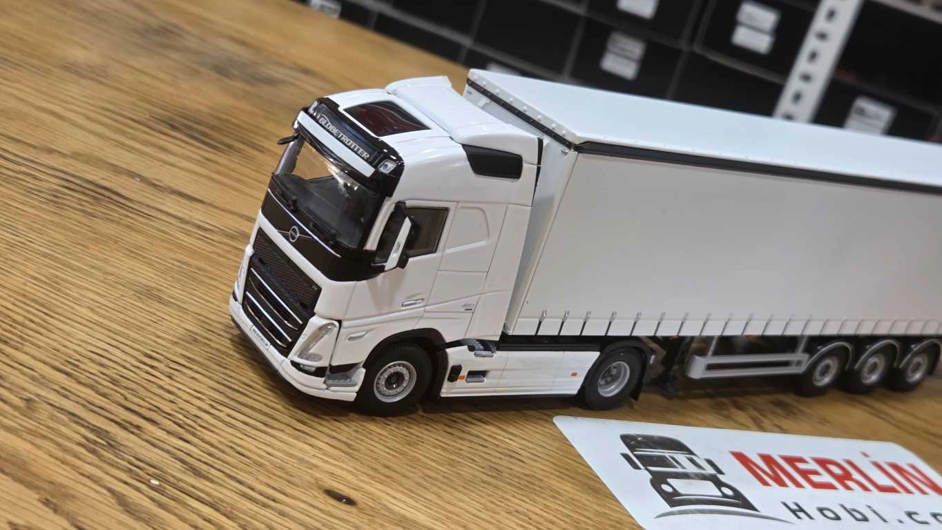 1/50 - VOLVO FH5  4X2 + Tenteli  Trailer - Beyaz