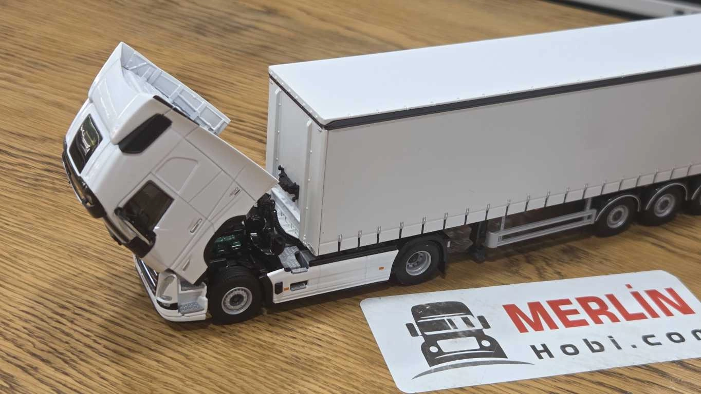 1/50 - VOLVO FH5  4X2 + Tenteli  Trailer - Beyaz