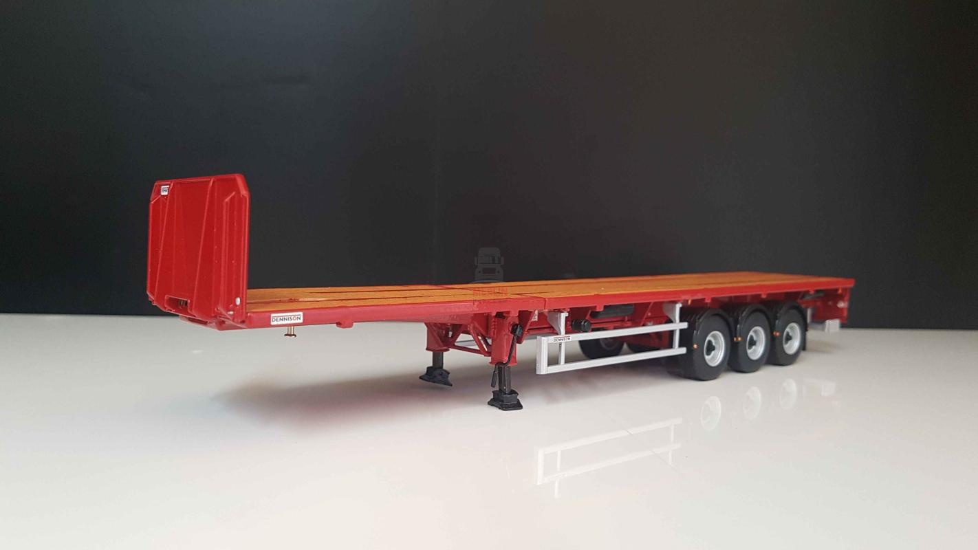 1/50 FLATBED TRAILER - 3 AXLE Dorse Trailer
