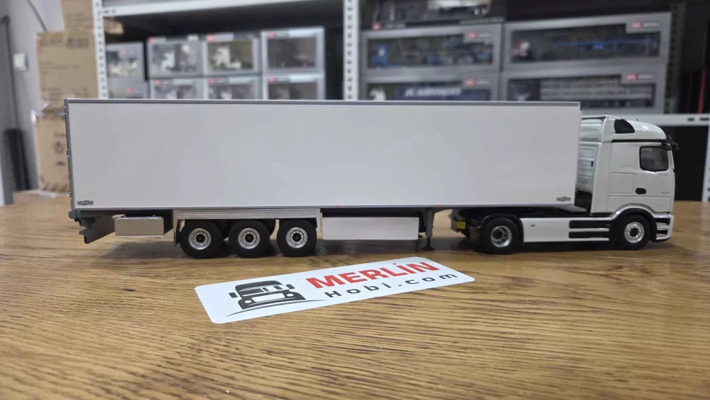 1/43  Mercedes Benz EActros 2026 + Frigo Soğutuculu Dorseli  - PRO Kabin Beyaz  Eligor