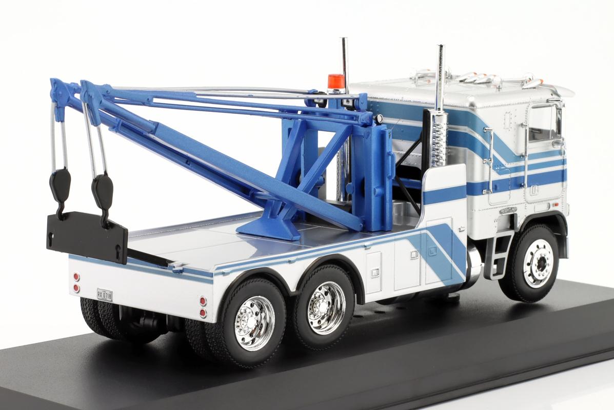  Freightliner FLA 9664 Tow truck 1984 silver / blue 1:43 Tır Çekici