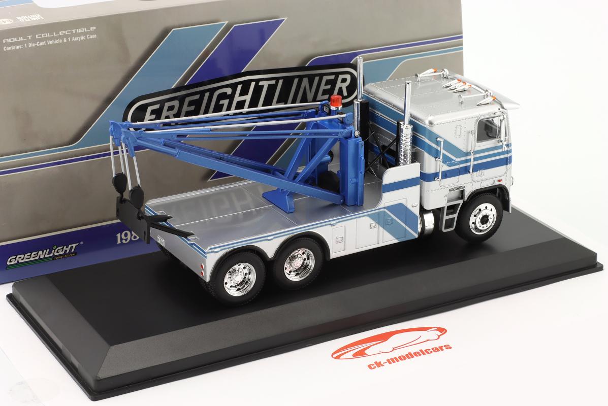  Freightliner FLA 9664 Tow truck 1984 silver / blue 1:43 Tır Çekici