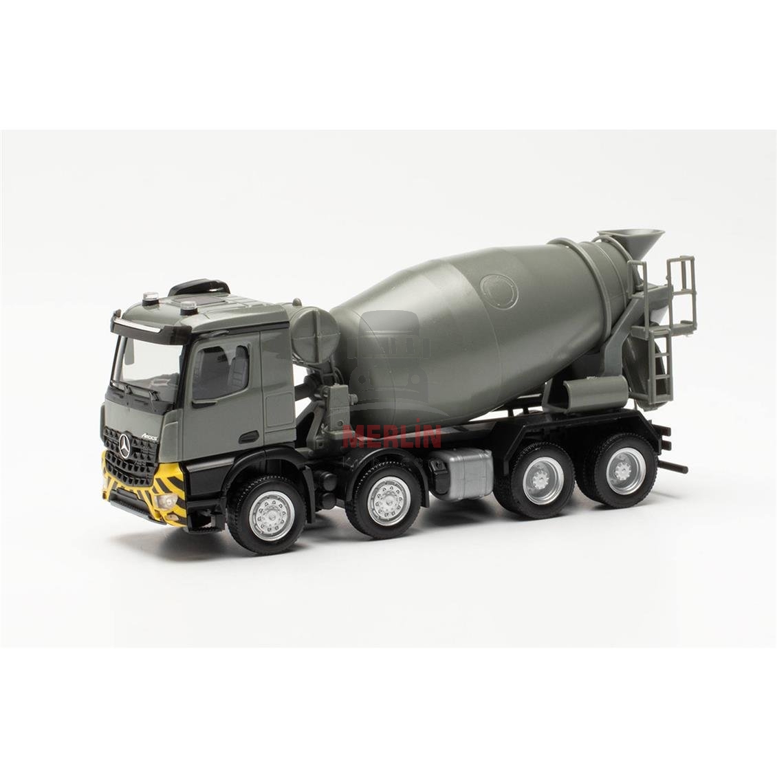 1/87 Herpa - MERCEDES-BENZ AROCS M BETON MİKSERİ, GRİ/SARI