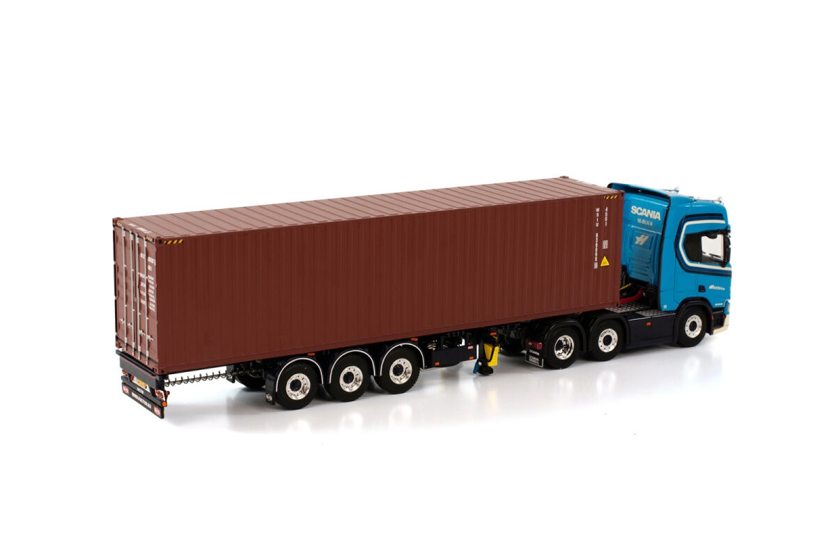 1/50 Scania R  6X2 +TRAILER + 40FT CONTAINER : Hovetra Tır Çekici