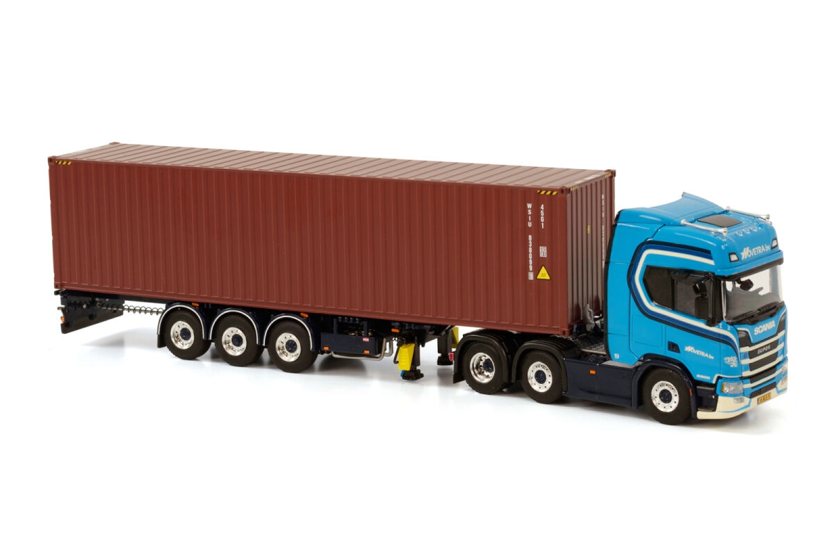1/50 Scania R  6X2 +TRAILER + 40FT CONTAINER : Hovetra Tır Çekici