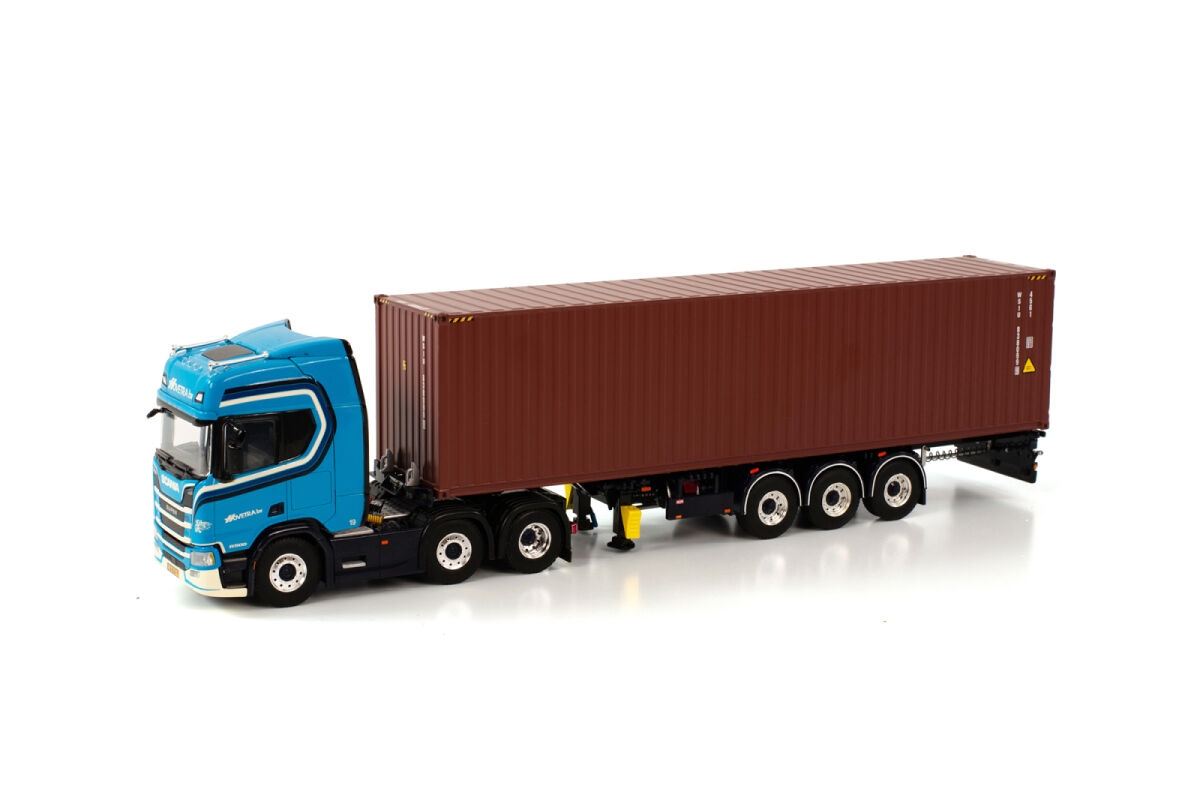 1/50 Scania R 6X2 +TRAILER + 40FT CONTAINER : Hovetra - Merlin Hobi