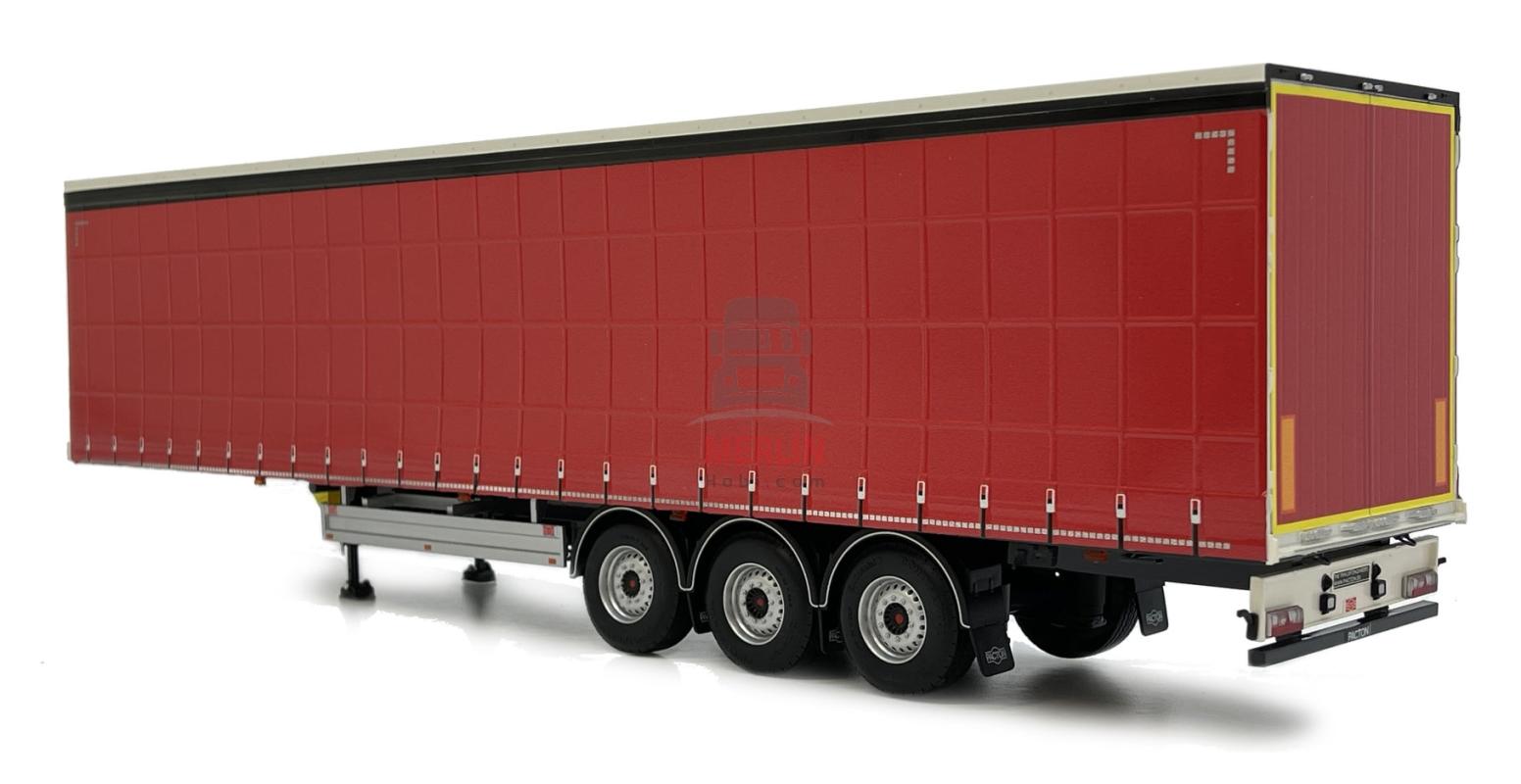 Ön Sipariş - 1/32 Marge Tenteli Dorse 3 Aks Kırmızı Renk
