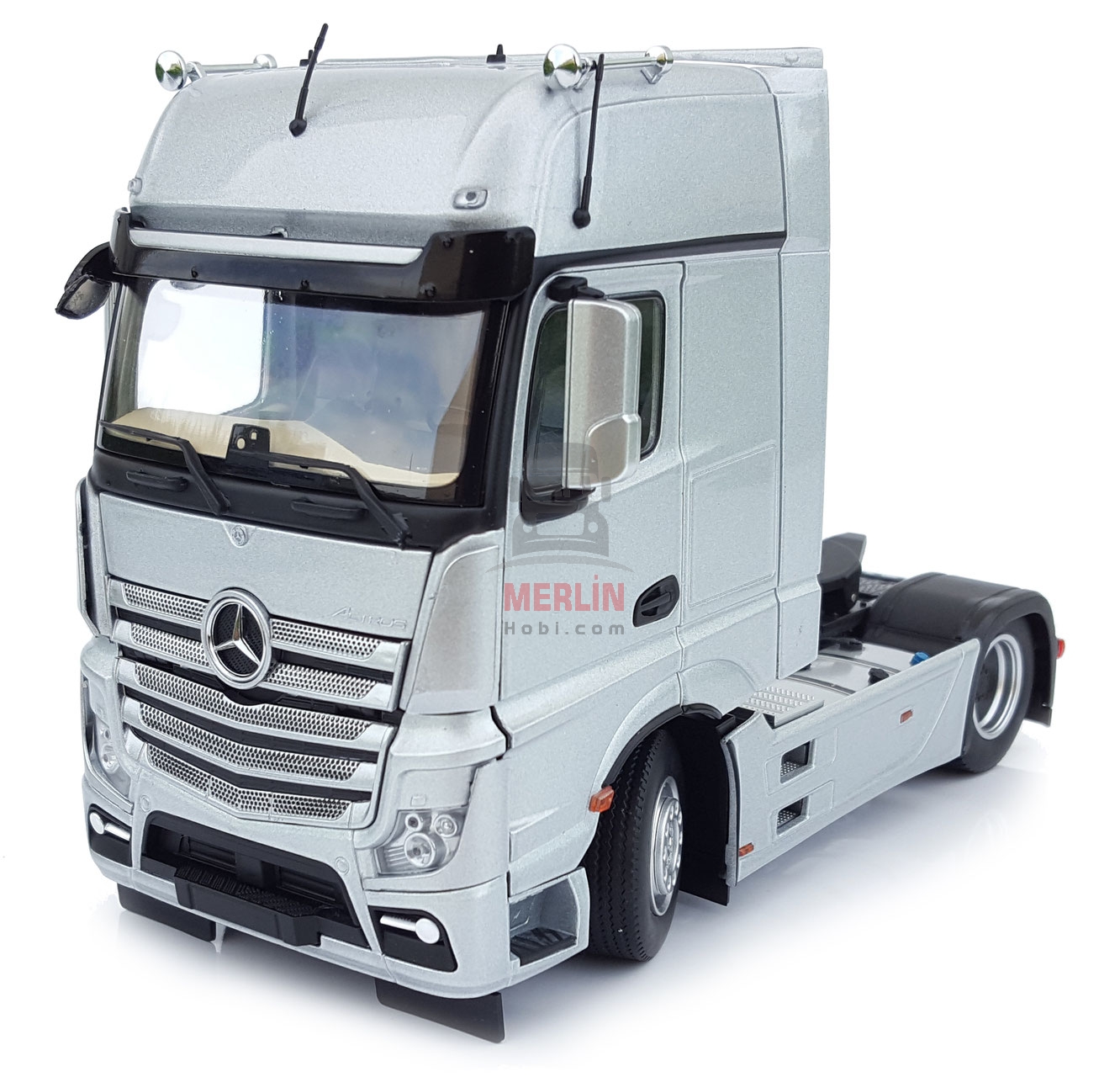 1/32 Marge Mercedes-Benz Actros Gigaspace 4x2 - Gri Renk