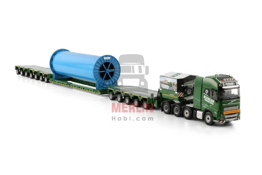 1/50 Kübler; VOLVO FH5 GLOBETROTTER XL 8X4 SCHEUERLE INTERCOMBI CABLE REEL 200MM WITH CABLE