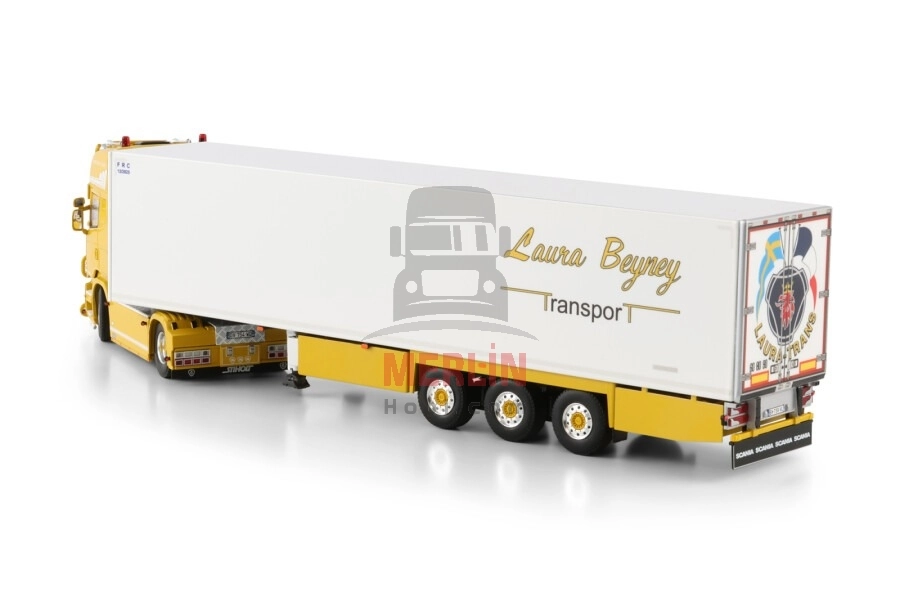 1/50 Lauratrans; SCANIA STREAMLINE TOPLINE 4X2 REEFER TRAILER - 3 AXLE