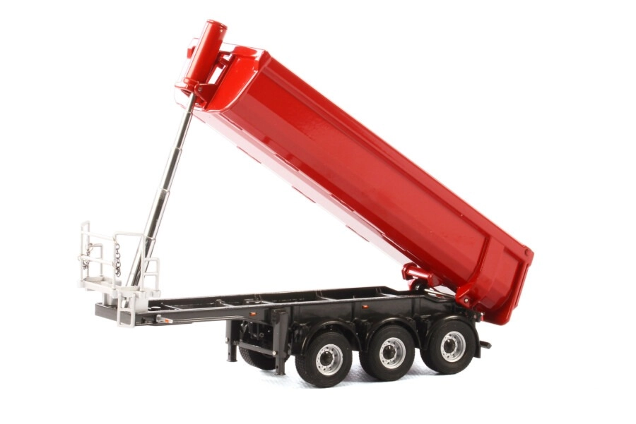 1/50 Damper Trailer 3 Aks  RED Color