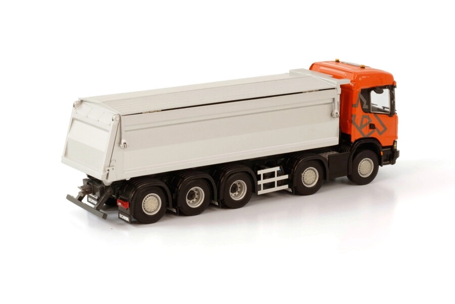 1/50 SCANIA G 10x4 Tipper, orange-silver
