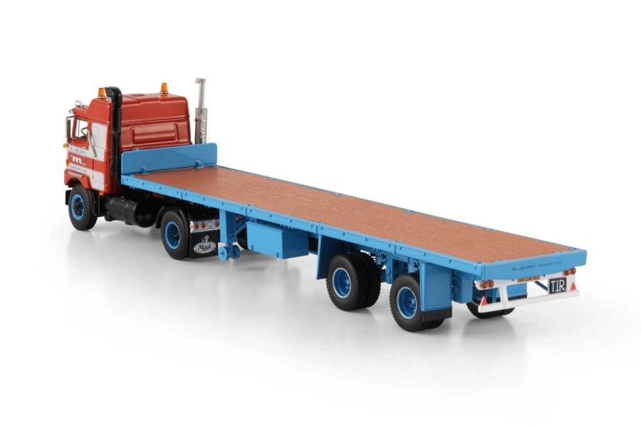 1/50 - van der Meijden; MACK F700 4X2 CLASSIC FLATBED TRAILER - 2 AXLE