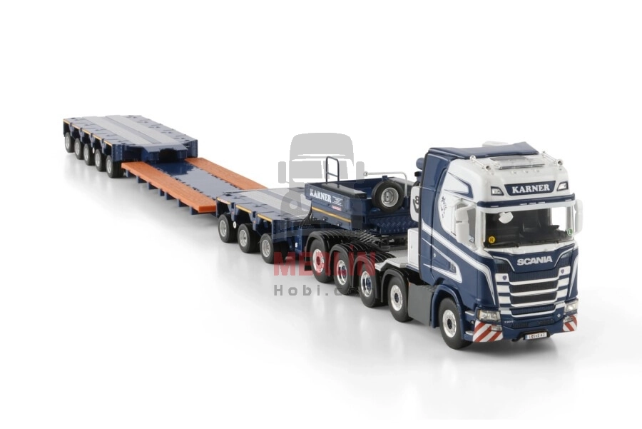 1/50 Karner; SCANIA S HIGHLINE CS20H 10X4 SCHEUERLE INTERCOMBI - 8 AXLE