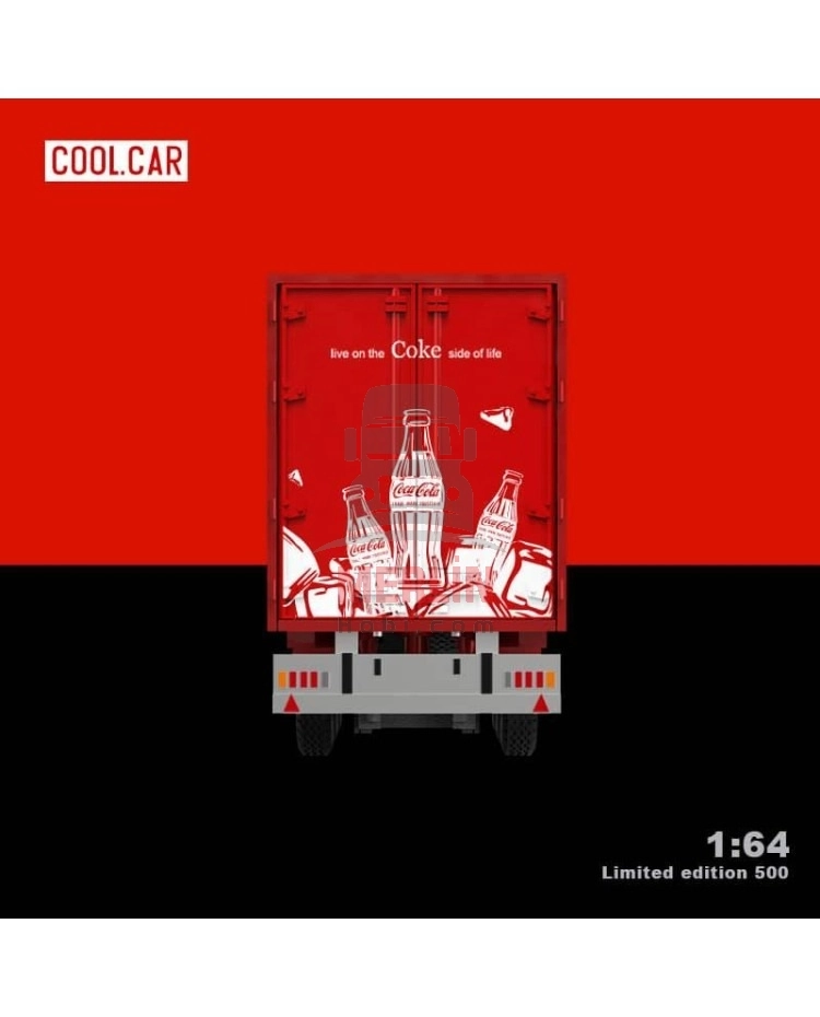 Cool Car 1:64 Scania  + Kapalı Dorse Coca Cola Livery