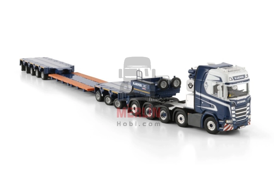 1/50 Karner; SCANIA S HIGHLINE CS20H 10X4 SCHEUERLE INTERCOMBI - 8 AXLE