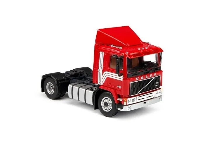 1/50 Volvo F12 4x2 Kırmızı -  Beyaz kuşaklı
