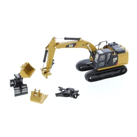 Cat 320F L hydraulic excavator with 5 tools 1:64