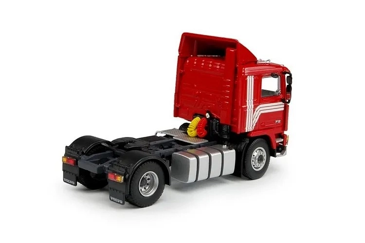 1/50 Volvo F12 4x2 Kırmızı -  Beyaz kuşaklı