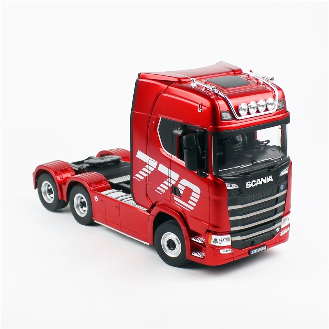 1/18 Ölçek, SCANIA Çekici ve Yarı Römorklu Alçak Kasa Dorse, Metal Destekli, 19 Kanal Uzaktan Kumandalı TIR