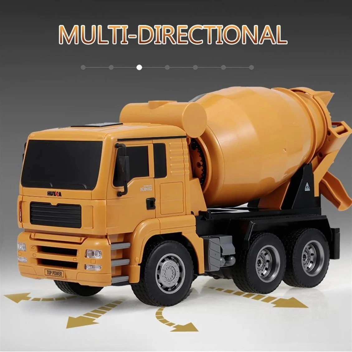 1/18 Ölçek, Çimento Kamyonu, 9 Kanal Uzaktan Kumandalı İş Makinası