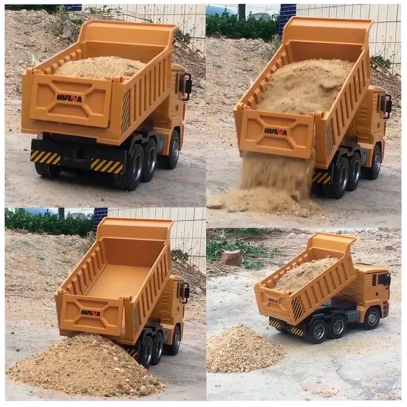 1/18 Ölçek, Damperli Kamyon, 9 Kanal Uzaktan Kumandalı İş Makinası