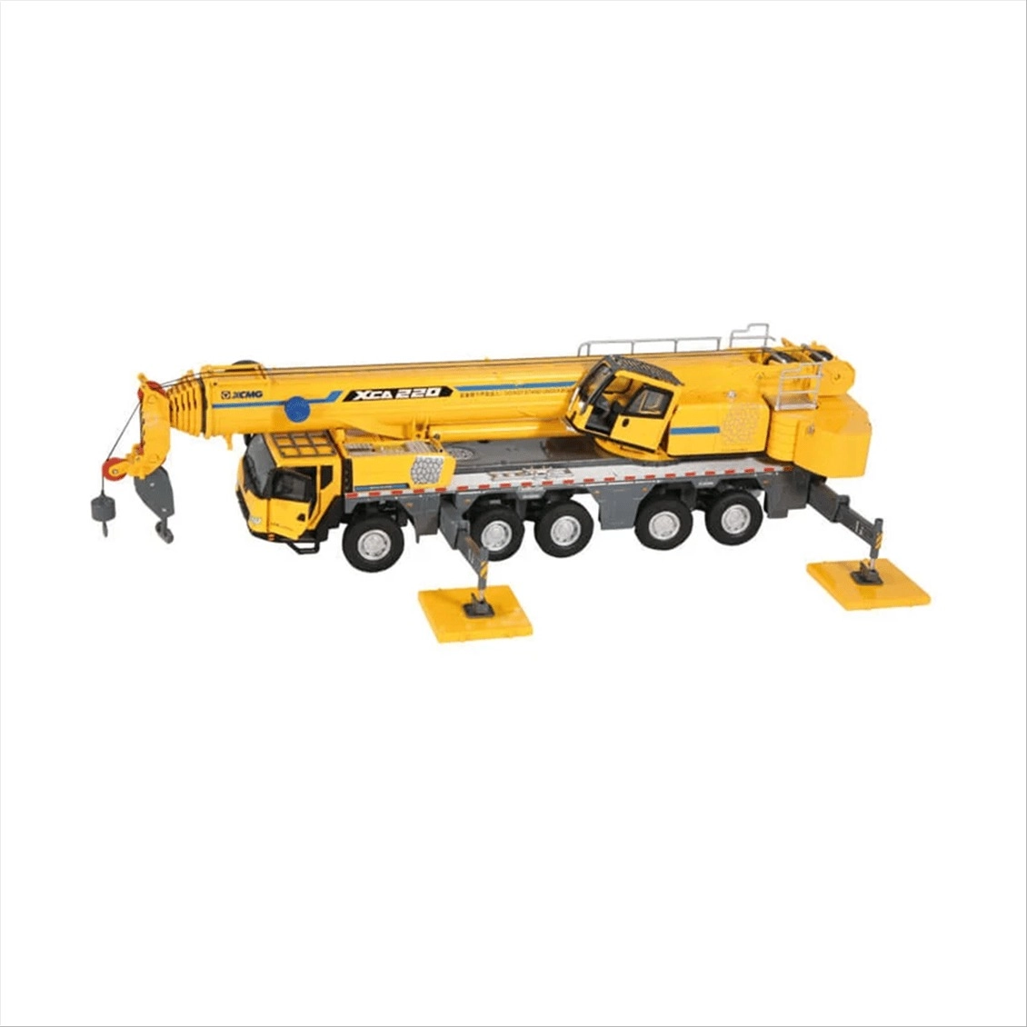 1/50 Ölçek, XCMG XCA220 5 Akslı Mobil Vinç, Sarı