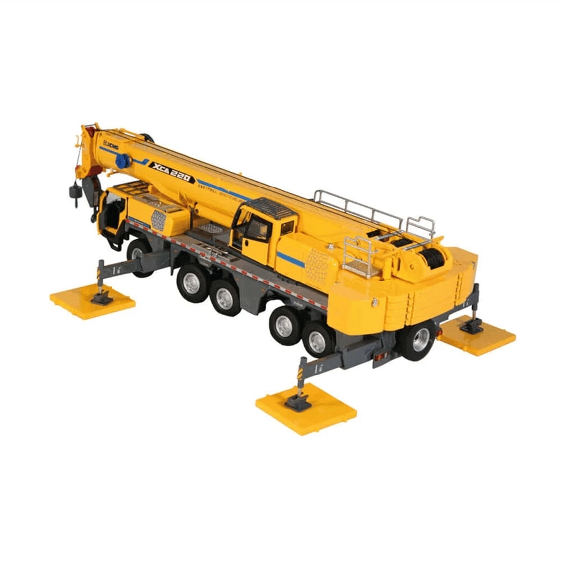 1/50 Ölçek, XCMG XCA220 5 Akslı Mobil Vinç, Sarı