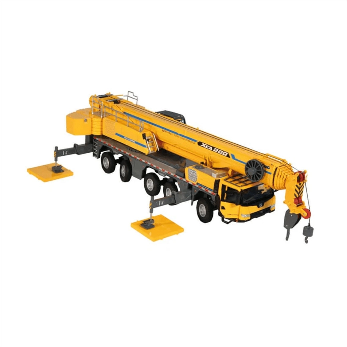 1/50 Ölçek, XCMG XCA220 5 Akslı Mobil Vinç, Sarı