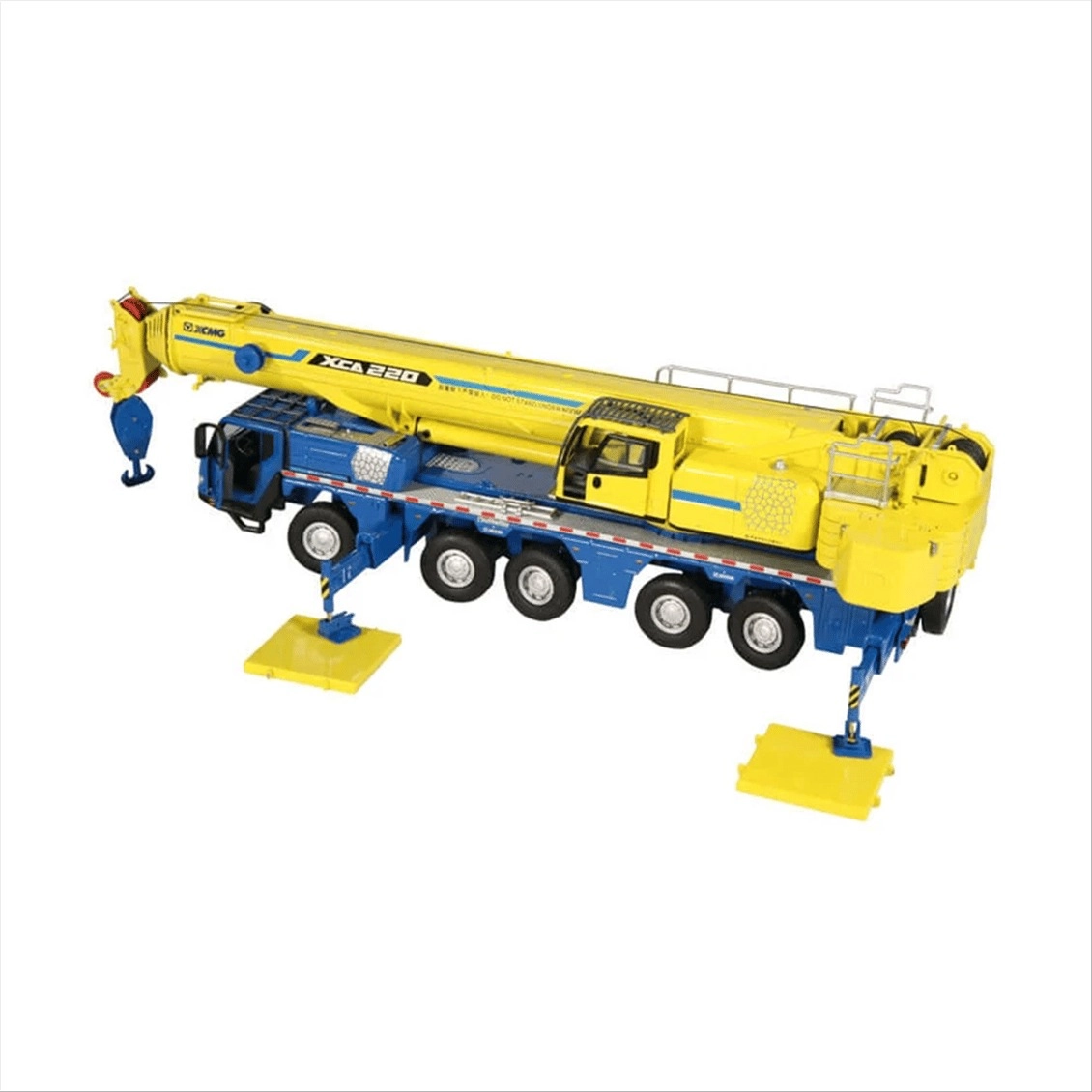 1/50 Ölçek, ,XCMG XCA220 5 Akslı Mobil Vinç, Mavi/Sarı