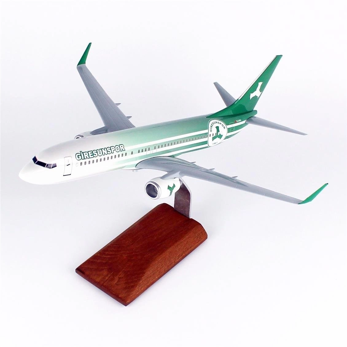 1/100 Ölçek, Pegasus B737-800 Yolcu Uçağı, Sergilemeye Hazır Ahşap Standlı Model