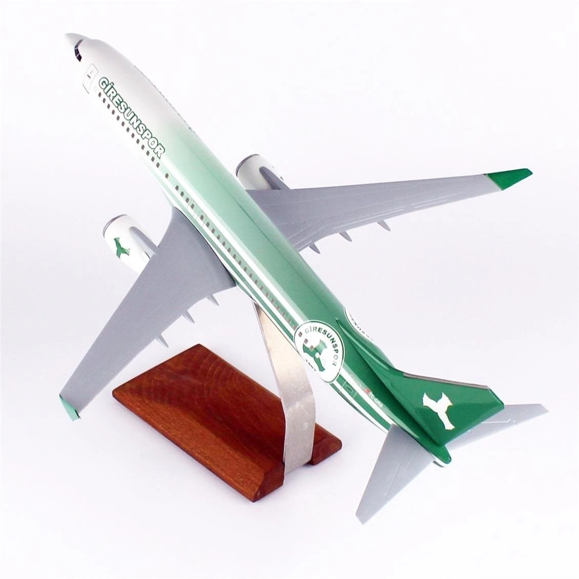 1/100 Ölçek, Pegasus B737-800 Yolcu Uçağı, Sergilemeye Hazır Ahşap Standlı Model