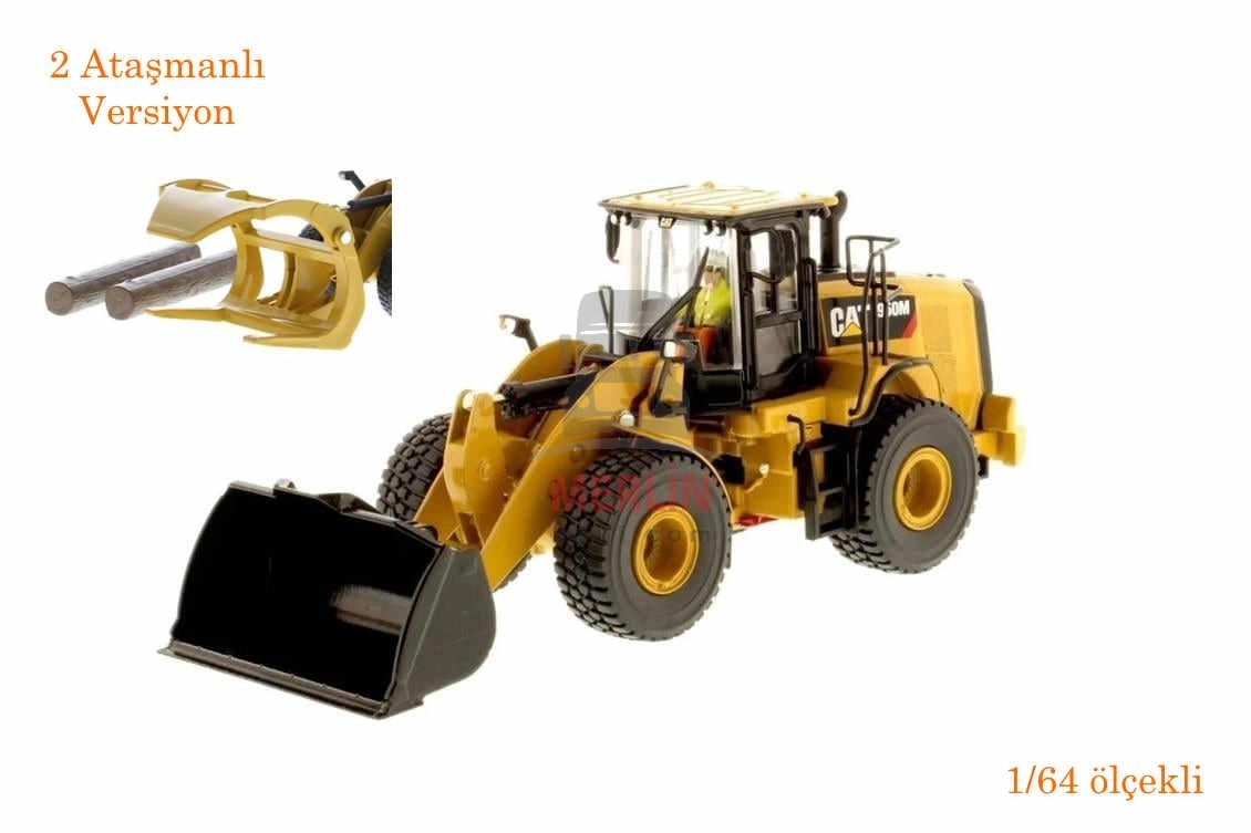 1/64 Scale, Cat 950M Log Transport Fork Loader, Exhibition Ready Metal Construction Machine Model