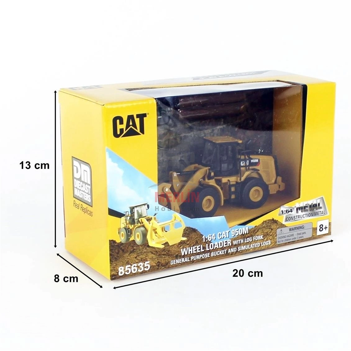 1/64 Scale, Cat 950M Log Transport Fork Loader, Exhibition Ready Metal Construction Machine Model