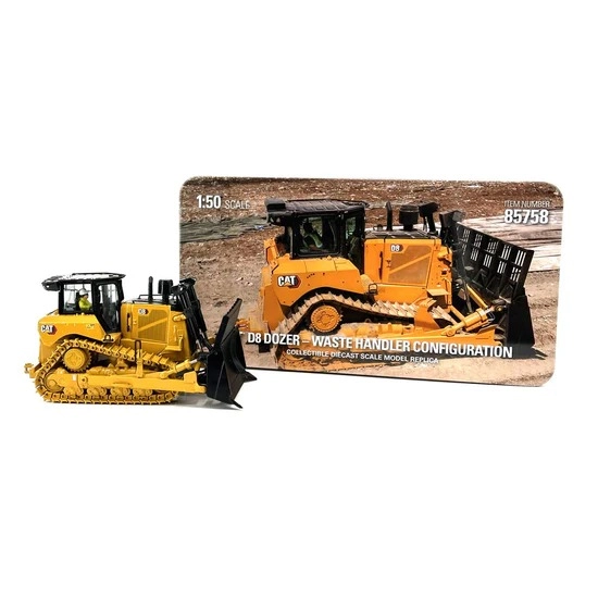 1/50 Caterpillar D8 Bulldozer Garbage Recycling