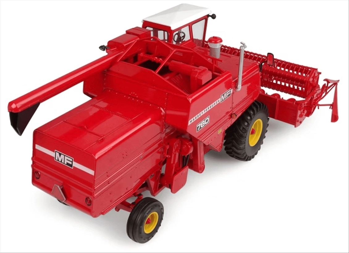 1/32 Massey Ferguson 760 Biçerdöver, Sergilemeye Hazır Metal Tarımsal Makina Modeli